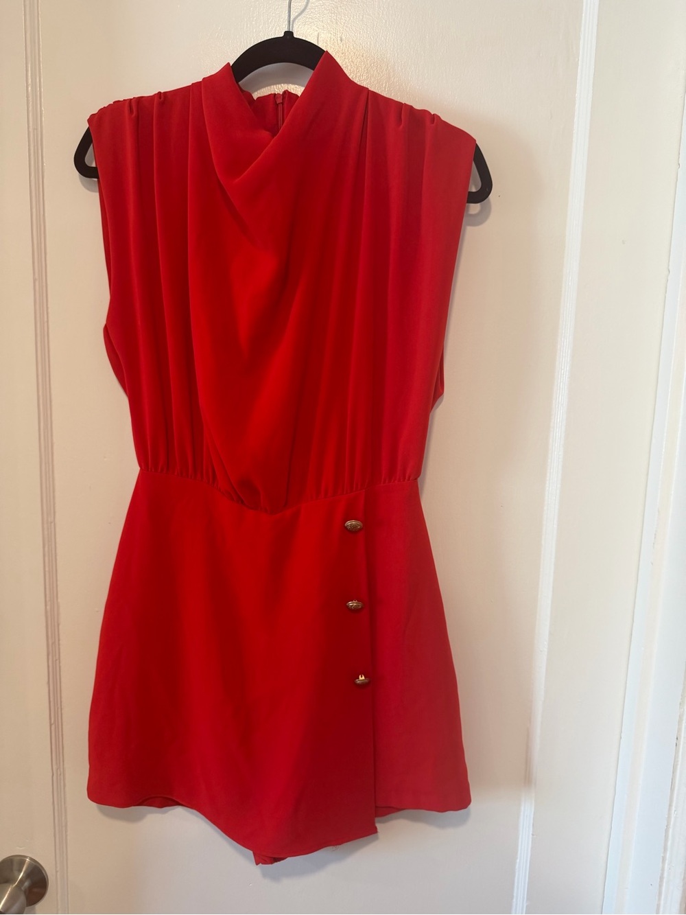 Zara Red Sleeveless Romper